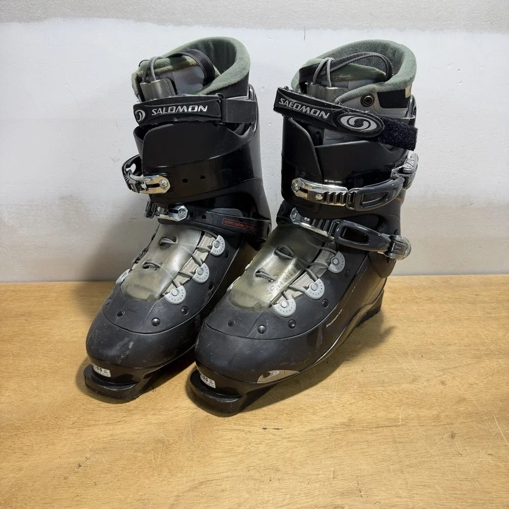 Salomon Verse Ski Boots Mens US 13 Gray Sensifit Thermicfit Speed Lace RX881